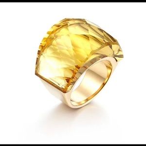 Swarovski Yellow Crystal Ring